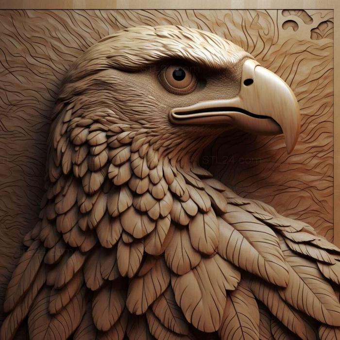 Nature and animals (Bird Of Prey 4, NATURE_5108) 3D models for cnc